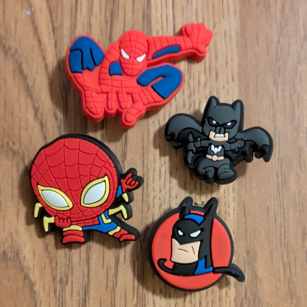 Superhero Shoe Charms Set